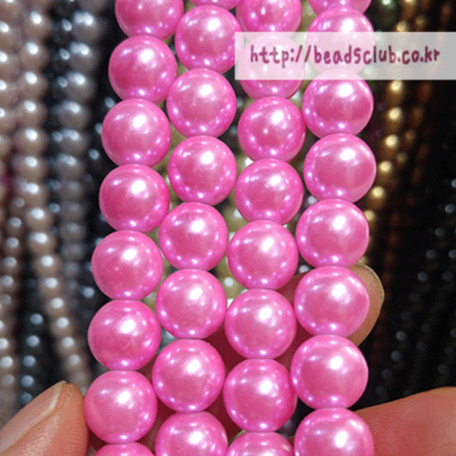 아크릴진주-핑크-3,4,5,6,8,10mm